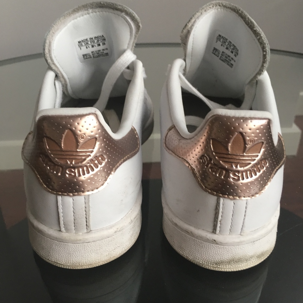 Adidas Stan Smith rose gold sneakers